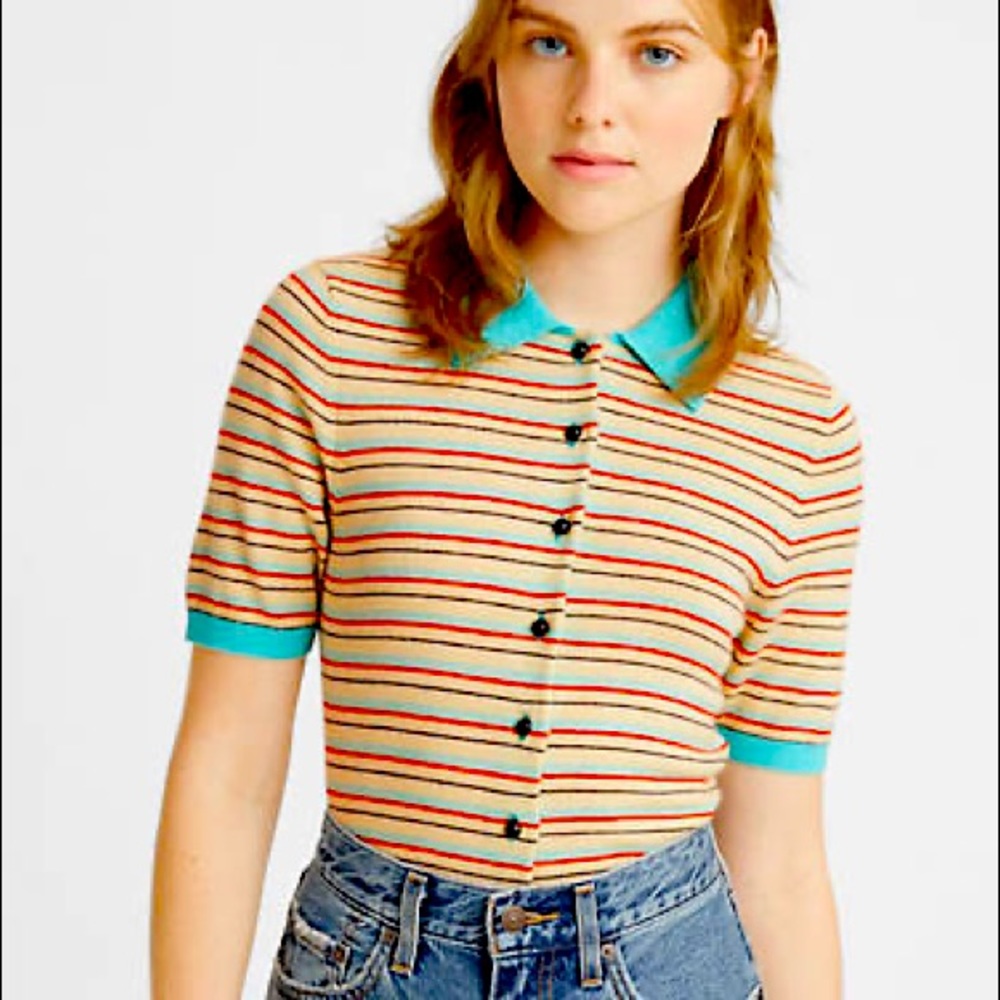 ISO: Levi’s Striped Palmer Polo Sweater - Sz M L or even XL